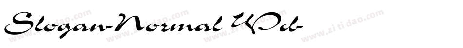 Slogan-Normal Wd字体转换